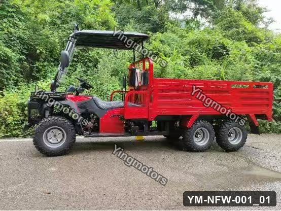 Red 6-Wheel Off-road UTV